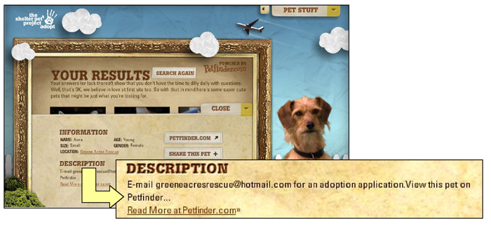 Petfinder screenshot composite 2